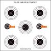 Air Gun Target  25ft 14cm card 100